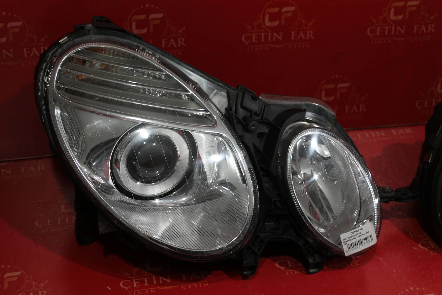 Mercedes-Benz E MERCEDES W211 E200 MAKYAJLI ADAPTİF SAĞ SOL FAR